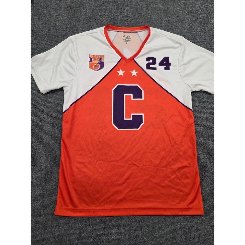Clemson Tigers Soccer Jersey Team Issue Riggs Field 100 years Commemorative - L